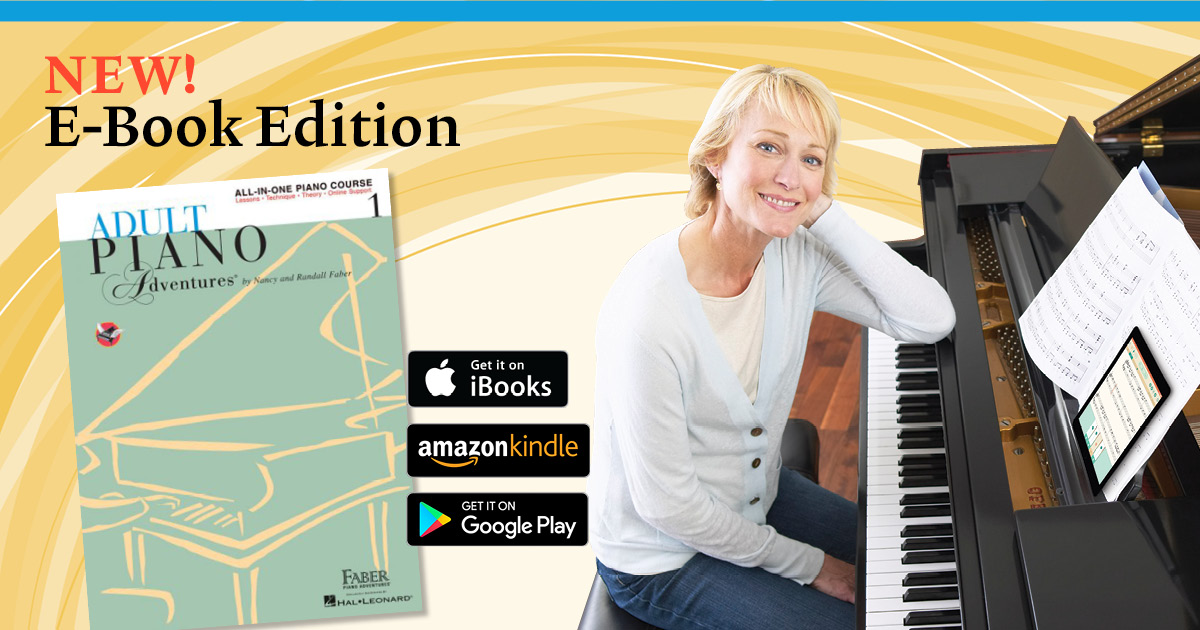 Adult Piano Adventures® Now in E-Book Format - Faber Piano Adventures