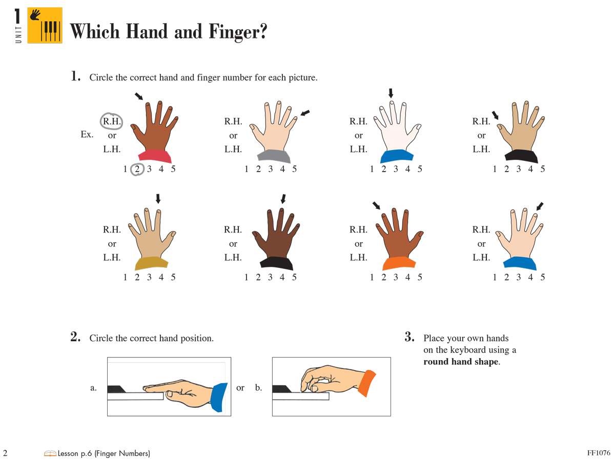 A Finger Number Board Game For Primer Piano Students