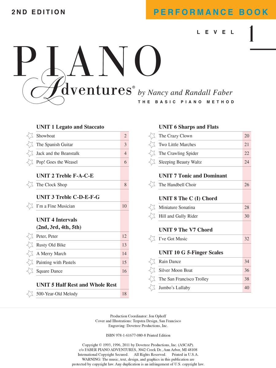 Faber Piano Adventures level 1 piano books 2nd edition