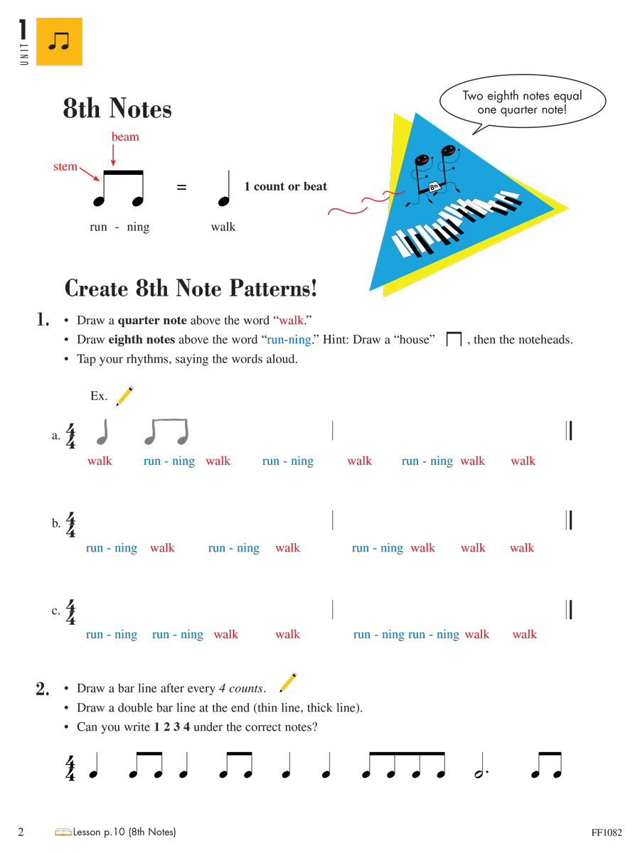 Piano Adventures® Level 1 Theory Book – 2nd Edition - Faber Piano Adventures
