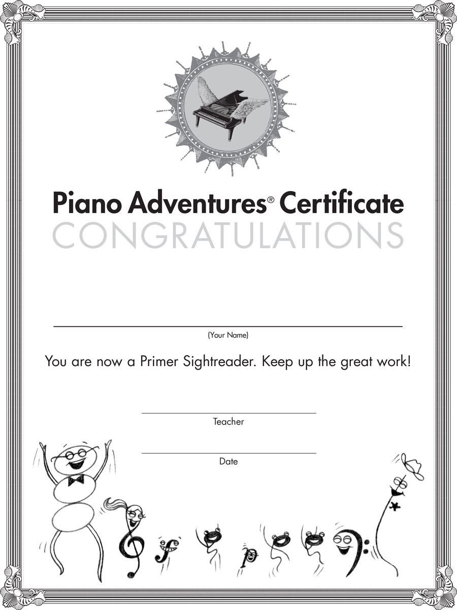 Piano Adventures« Primer Level Sightreading Book Sightreading Book 